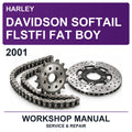 2001 Harley Davidson Softail Flstfi Fat Boy Workshop Service & Repair Manual
