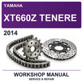 2014 Yamaha XT660Z Tenere Workshop Service & Repair Manual