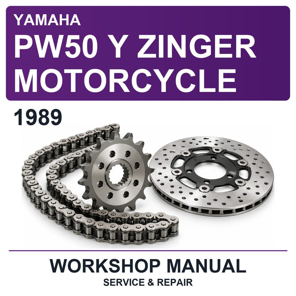 1989 Yamaha PW50 Y Zinger Motorcycle Workshop Service & Repair Manual