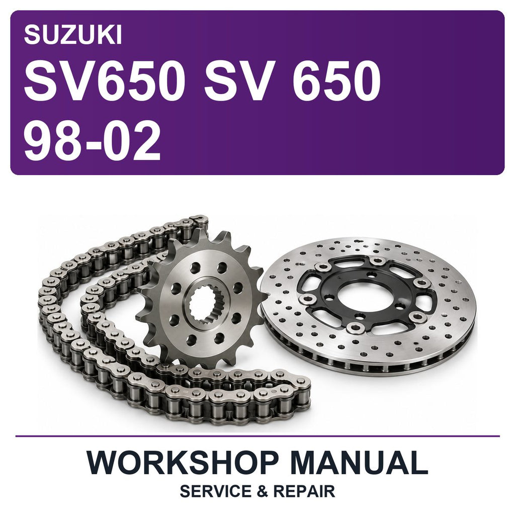 Suzuki SV650 SV 650 98-02 Workshop Service & Repair Manual