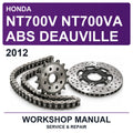 2012 Honda NT700V NT700VA ABS Deauville Workshop Service & Repair Manual