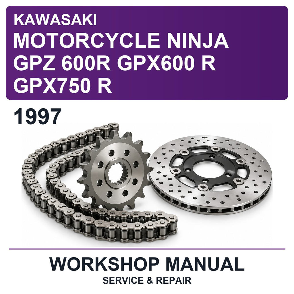 1997 Kawasaki Motorcycle Ninja Gpz 600R GPX600 R GPX750 R Workshop Service & Repair Manual