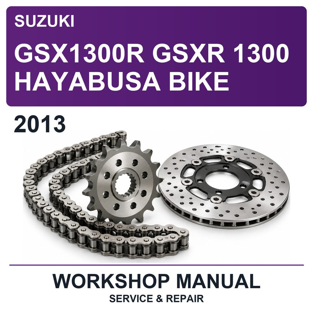 2013 Suzuki GSX1300R Gsxr 1300 Hayabusa Bike Workshop Service & Repair Manual