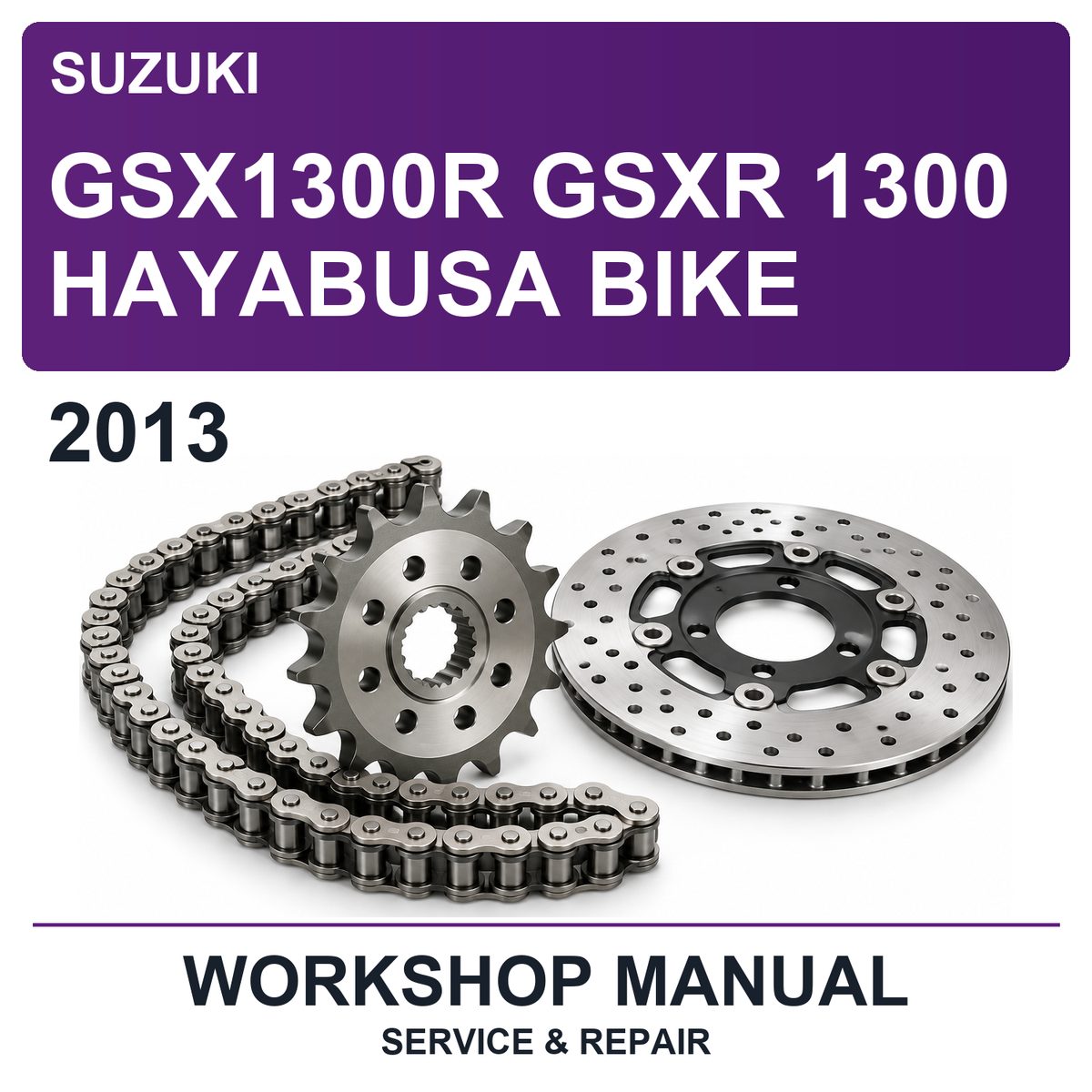 2013 Suzuki GSX1300R Gsxr 1300 Hayabusa Bike Workshop Service & Repair Manual