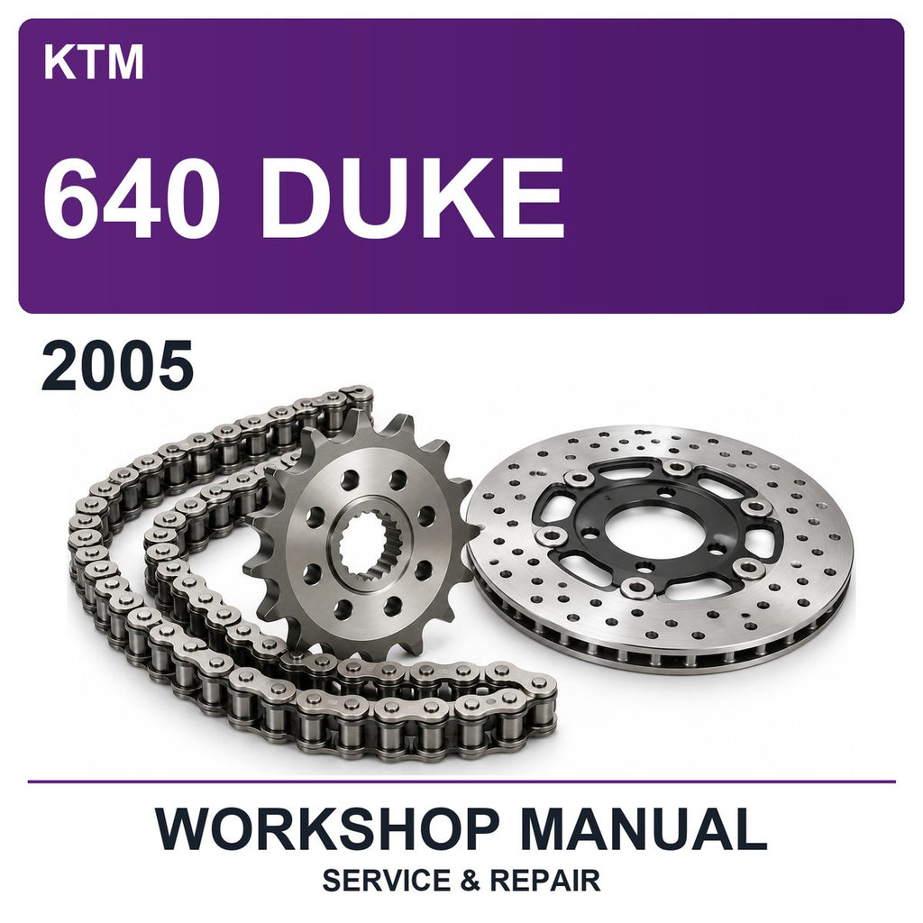 2005 KTM 640 Duke Workshop Service & Repair Manual