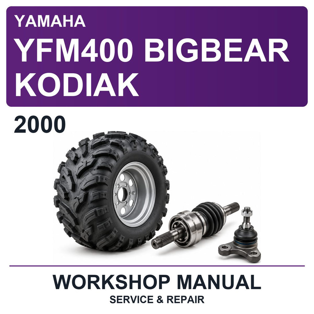 2000 Yamaha YFM400 Bigbear Kodiak Workshop Service & Repair Manual