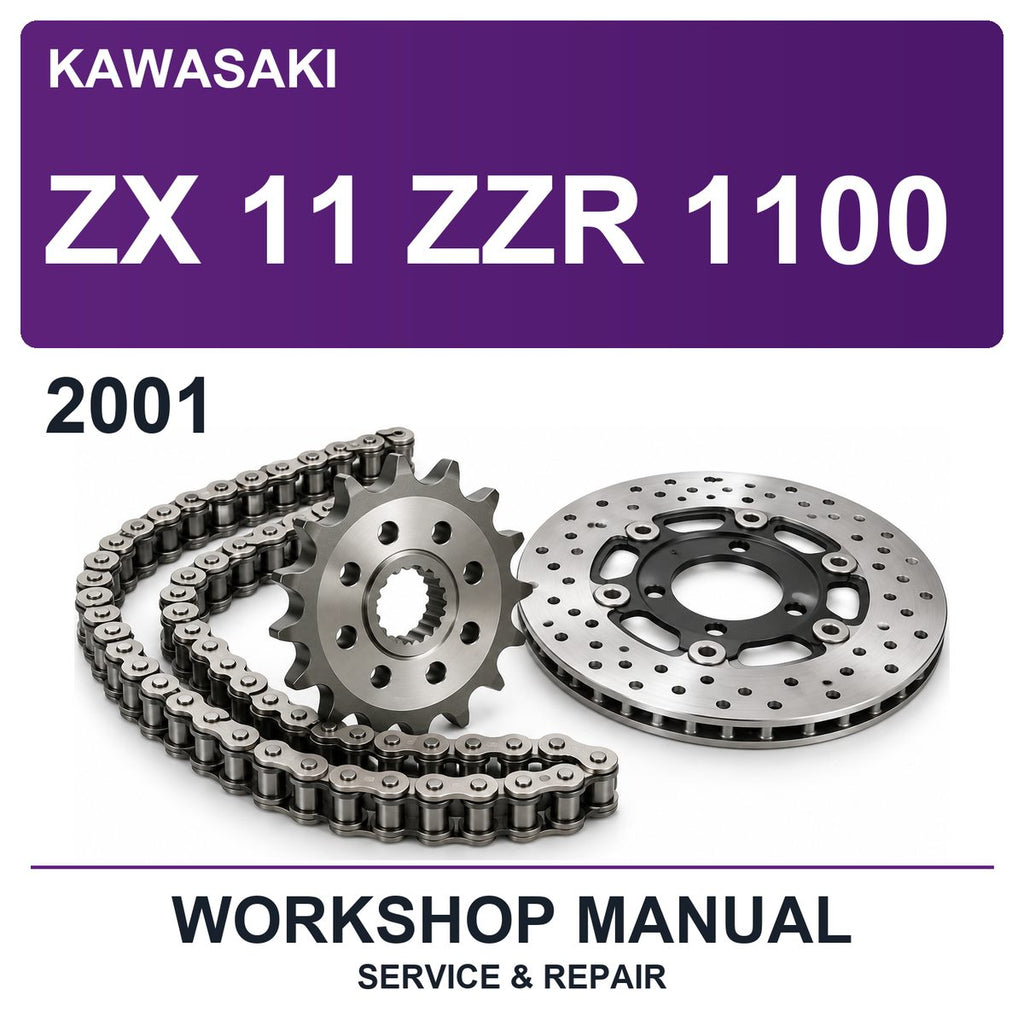 2001 Kawasaki ZX 11 ZZR 1100 Workshop Service & Repair Manual