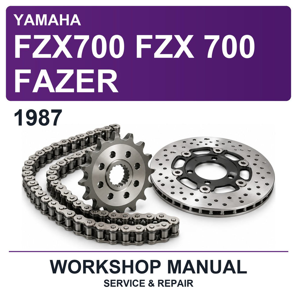 1987 Yamaha FZX700 FZX 700 Fazer Workshop Service & Repair Manual