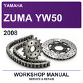2008 Yamaha Zuma YW50 Workshop Service & Repair Manual