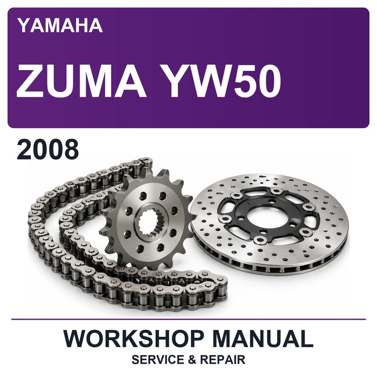 2008 Yamaha Zuma YW50 Workshop Service & Repair Manual