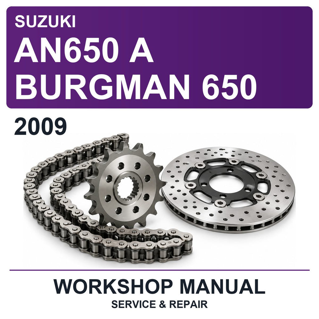 2009 Suzuki AN650 A Burgman 650 Workshop Service & Repair Manual