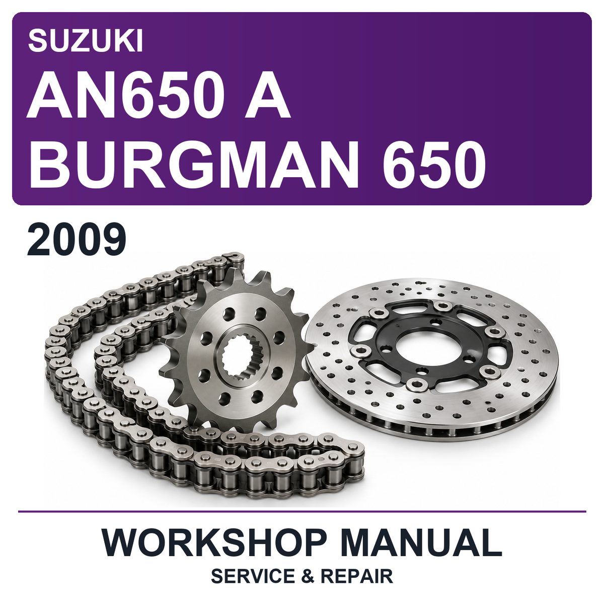 2009 Suzuki AN650 A Burgman 650 Workshop Service & Repair Manual