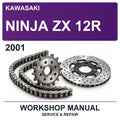 2001 Kawasaki Ninja ZX 12R Workshop Service & Repair Manual