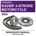 2004 Kawasaki KX250F 4-Stroke Motorcycle Workshop Service & Repair Manual