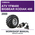 2000 Yamaha ATV YFM400 Bigbear Kodiak 400 Workshop Service & Repair Manual