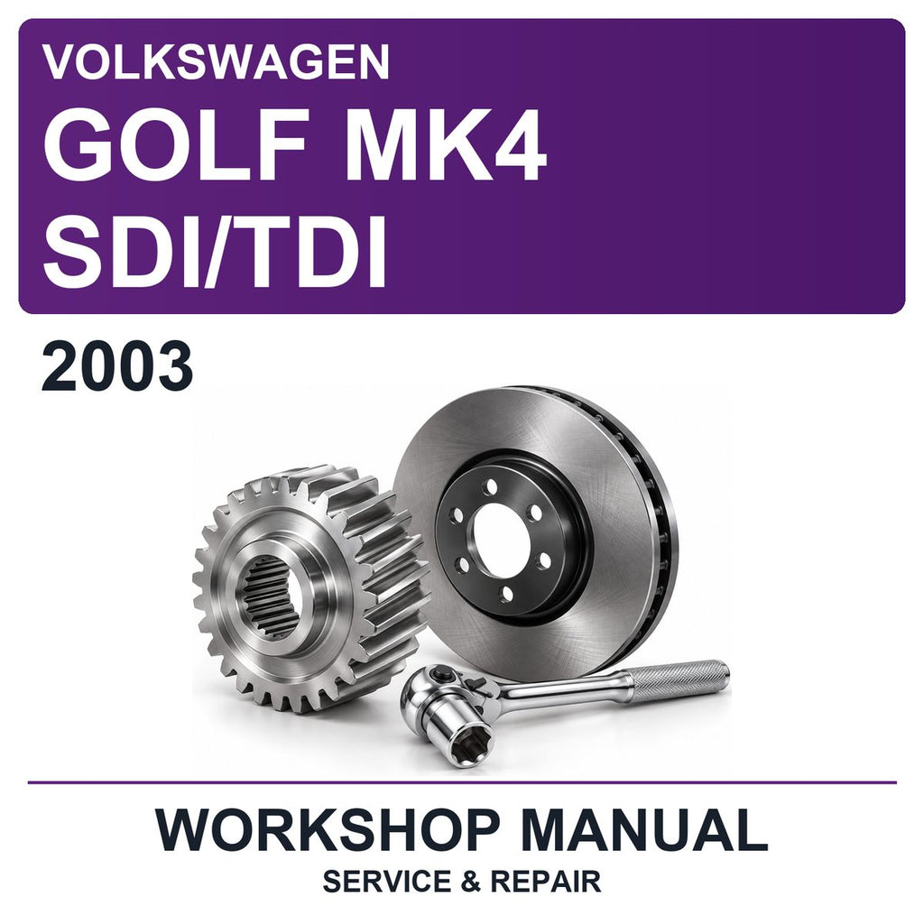 2003 Volkswagen Golf MK4 Sdi/tdi Workshop Service & Repair Manual