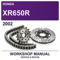 2002 Honda XR650R Workshop Service & Repair Manual