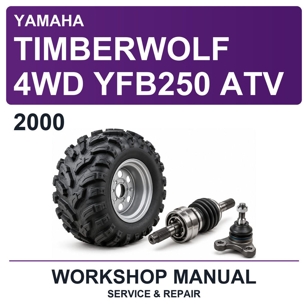 2000 Yamaha Timberwolf 4WD YFB250 ATV Workshop Service & Repair Manual
