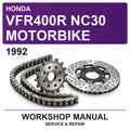 1992 Honda VFR400R NC30 Motorbike Workshop Service & Repair Manual