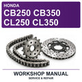 Honda CB250 CB350 CL250 CL350 Workshop Service & Repair Manual