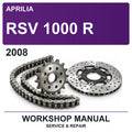 2008 Aprilia RSV 1000 R Workshop Service & Repair Manual