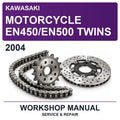 2004 Kawasaki Motorcycle EN450/EN500 Twins Workshop Service & Repair Manual