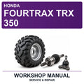Honda Fourtrax Trx 350 Workshop Service & Repair Manual