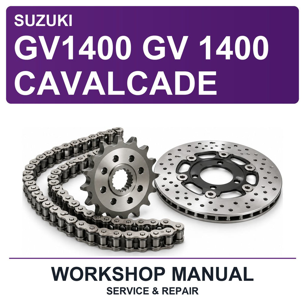 Suzuki GV1400 GV 1400 Cavalcade Workshop Service & Repair Manual