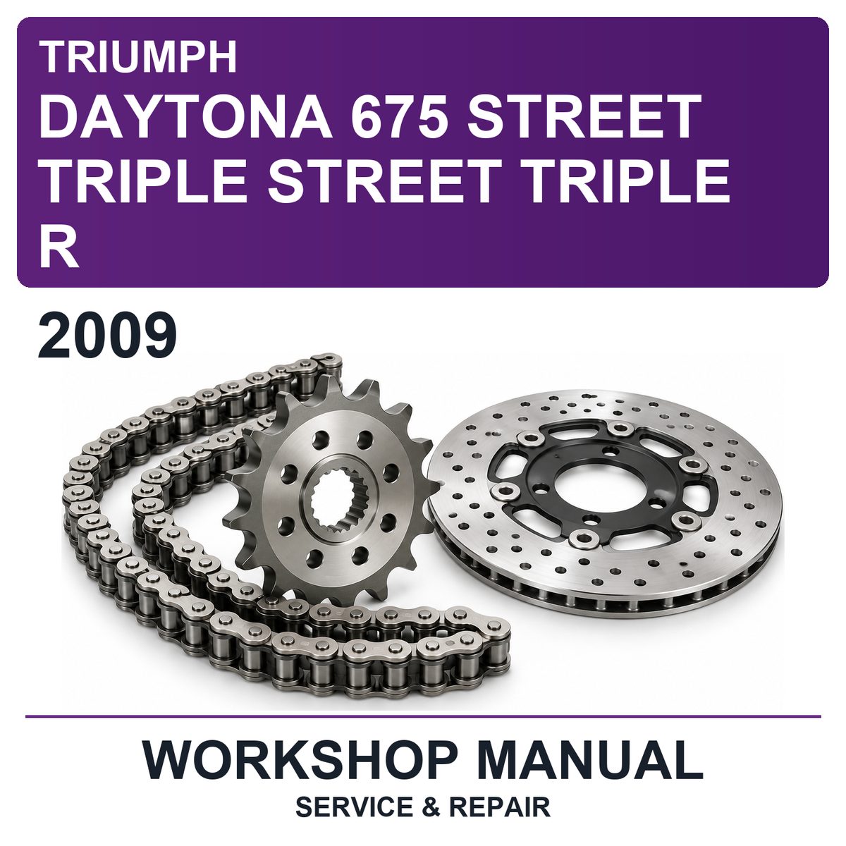 2009 Triumph Daytona 675 Street Triple Street Triple R Workshop Service & Repair Manual