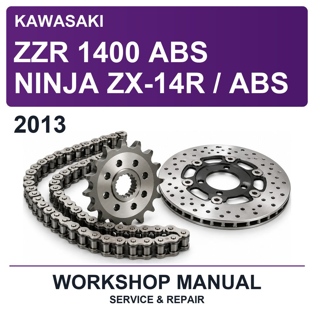 2013 Kawasaki ZZR 1400 ABS Ninja ZX-14R / ABS Workshop Service & Repair Manual