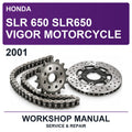 2001 Honda SLR 650 SLR650 Vigor Motorcycle Workshop Service & Repair Manual