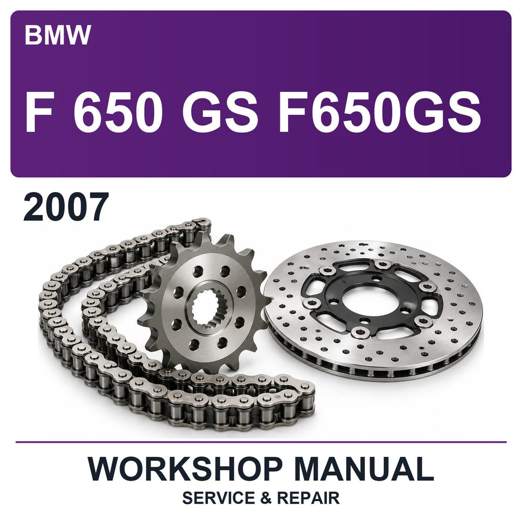 2007 BMW F 650 GS F650GS Workshop Service & Repair Manual