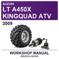 2009 Suzuki LT A450X Kingquad ATV Workshop Service & Repair Manual