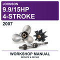 2007 Johnson 9.9/15HP 4-Stroke Workshop Service & Repair Manual