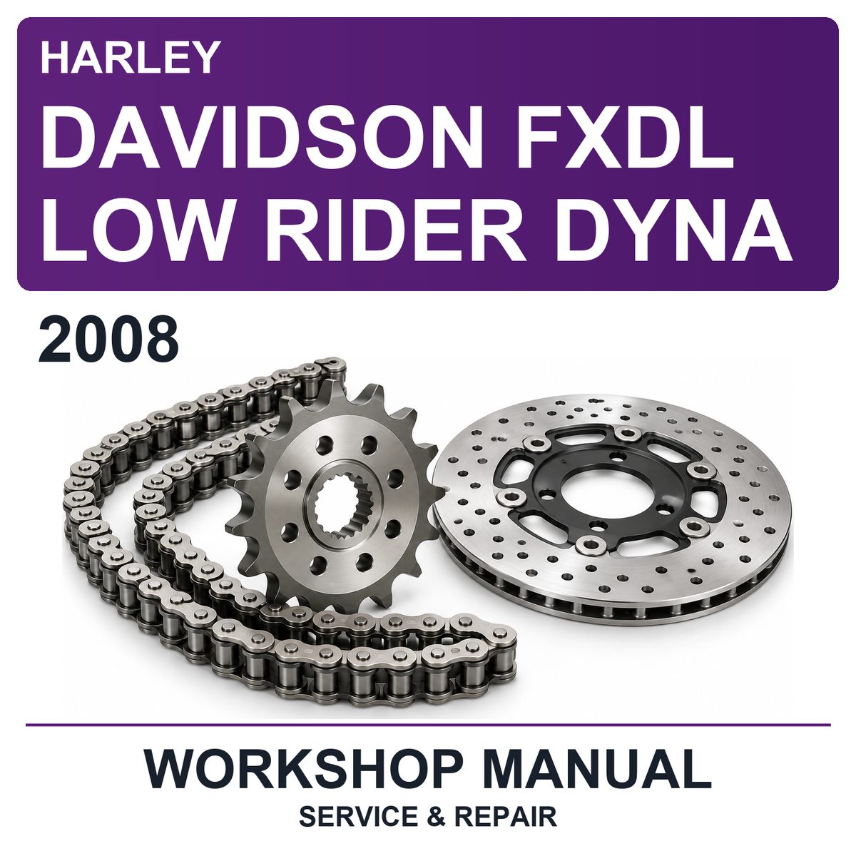 2008 Harley Davidson Fxdl Low Rider Dyna Workshop Service & Repair Manual