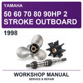 1998 Yamaha 50 60 70 80 90HP 2 Stroke Outboard Workshop Service & Repair Manual