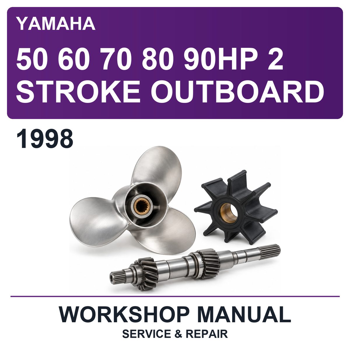 1998 Yamaha 50 60 70 80 90HP 2 Stroke Outboard Workshop Service & Repair Manual
