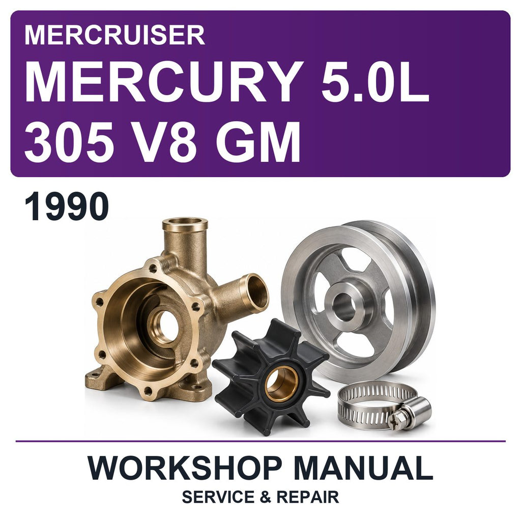 1990 Mercury Mercruiser 5.0L 305 V8 GM Workshop Service & Repair Manual