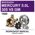 1990 Mercury Mercruiser 5.0L 305 V8 GM Workshop Service & Repair Manual