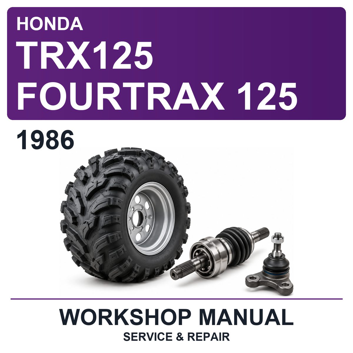 1986 Honda TRX125 Fourtrax 125 Workshop Service & Repair Manual