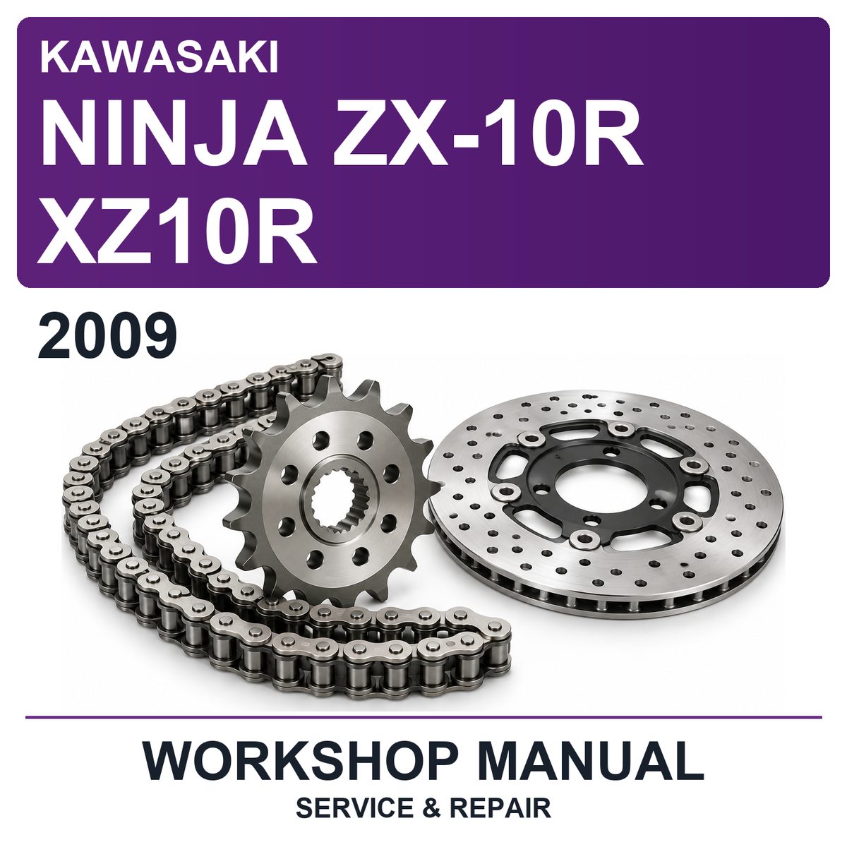 2009 Kawasaki Ninja ZX-10R XZ10R Workshop Service & Repair Manual