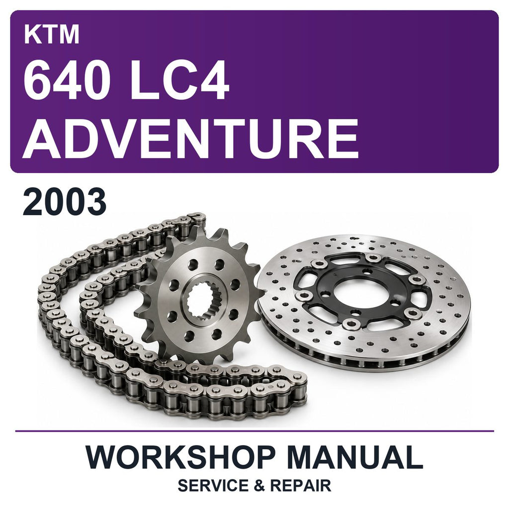 2003 KTM 640 LC4 Adventure Workshop Service & Repair Manual