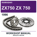 1996 Kawasaki ZX750 ZX 750 Workshop Service & Repair Manual