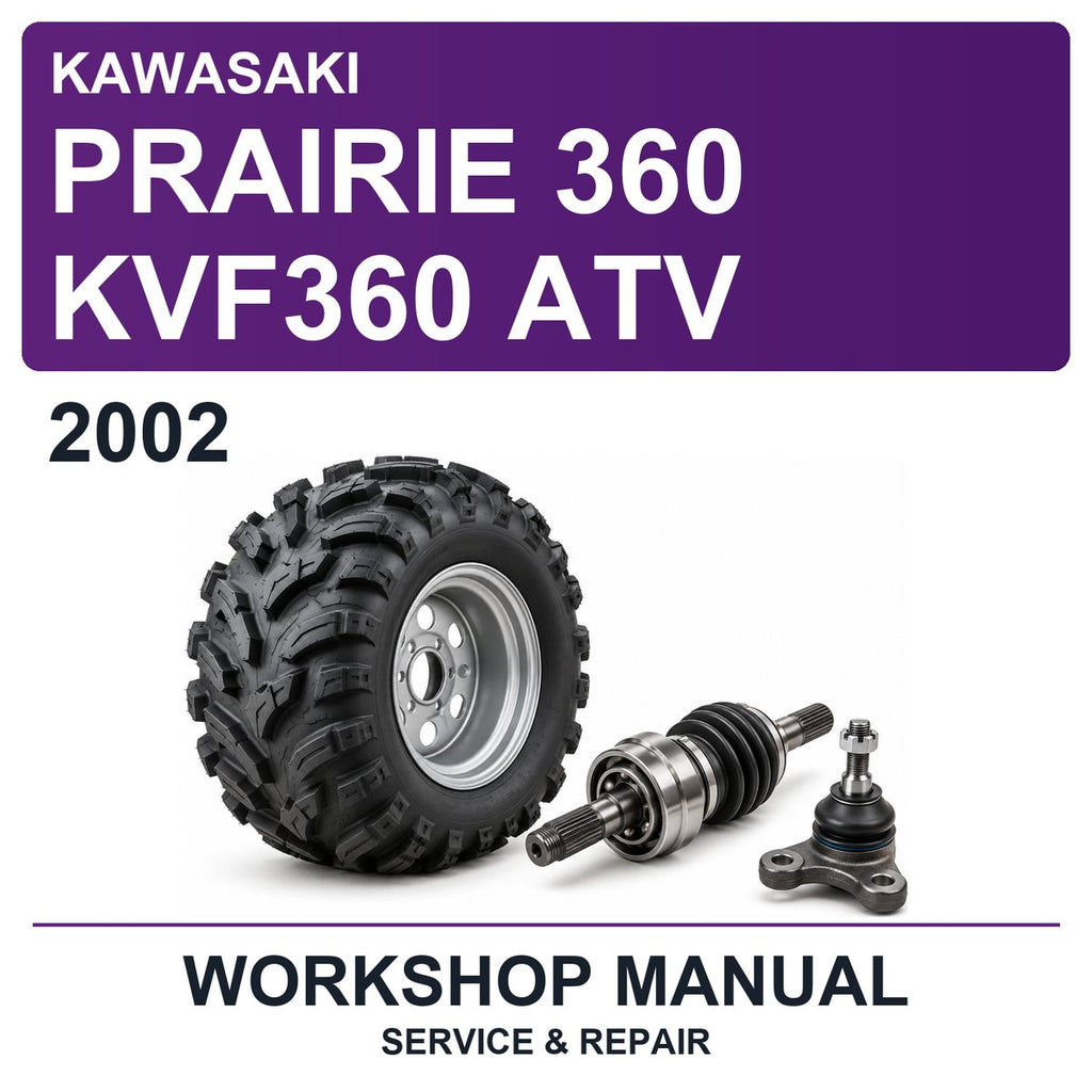 2002 Kawasaki Prairie 360 KVF360 ATV Workshop Service & Repair Manual
