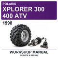 1998 Polaris Xplorer 300 400 ATV Workshop Service & Repair Manual