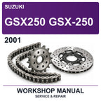 2001 Suzuki GSX250 GSX-250 Workshop Service & Repair Manual