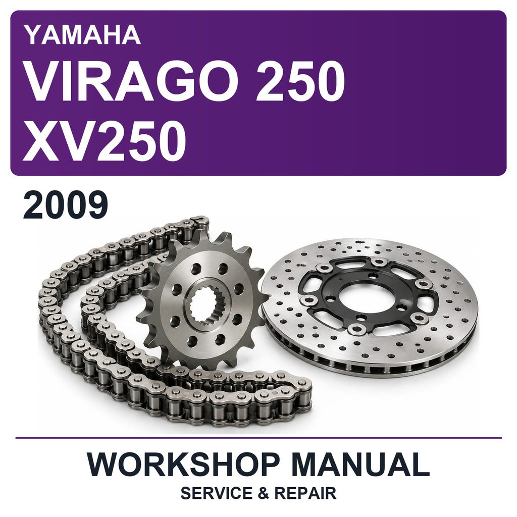 2009 Yamaha Virago 250 XV250 Workshop Service & Repair Manual