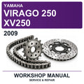 2009 Yamaha Virago 250 XV250 Workshop Service & Repair Manual