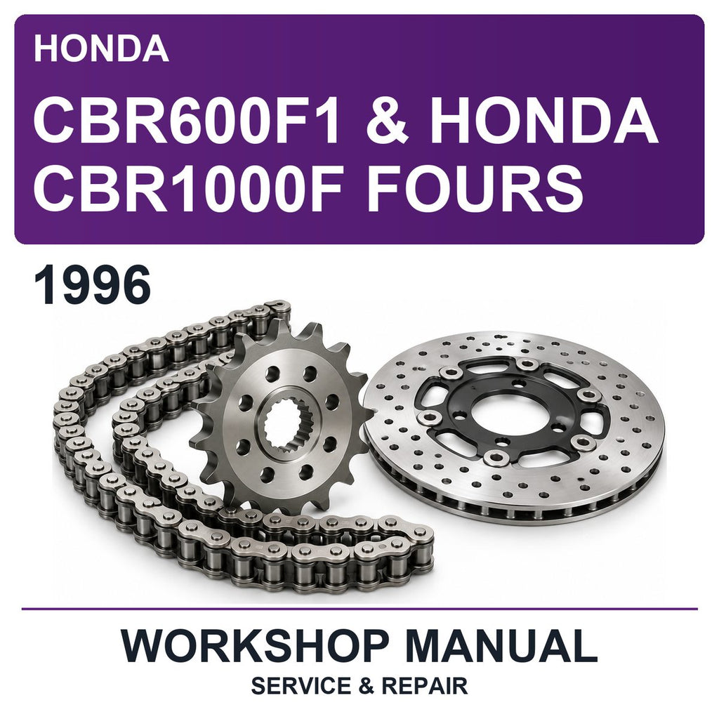 1996 Honda CBR600F1 & Honda CBR1000F Fours Workshop Service & Repair Manual