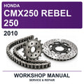 2010 Honda CMX250 Rebel 250 Workshop Service & Repair Manual